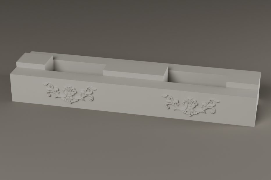 Vine Fleur, finished concrete brick
