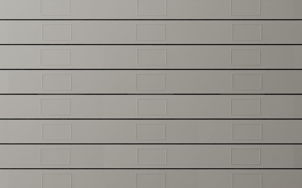 Raised Panel wall face in running bond