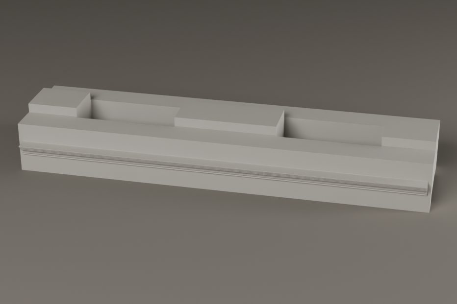 Cornice Moulding, finished concrete brick