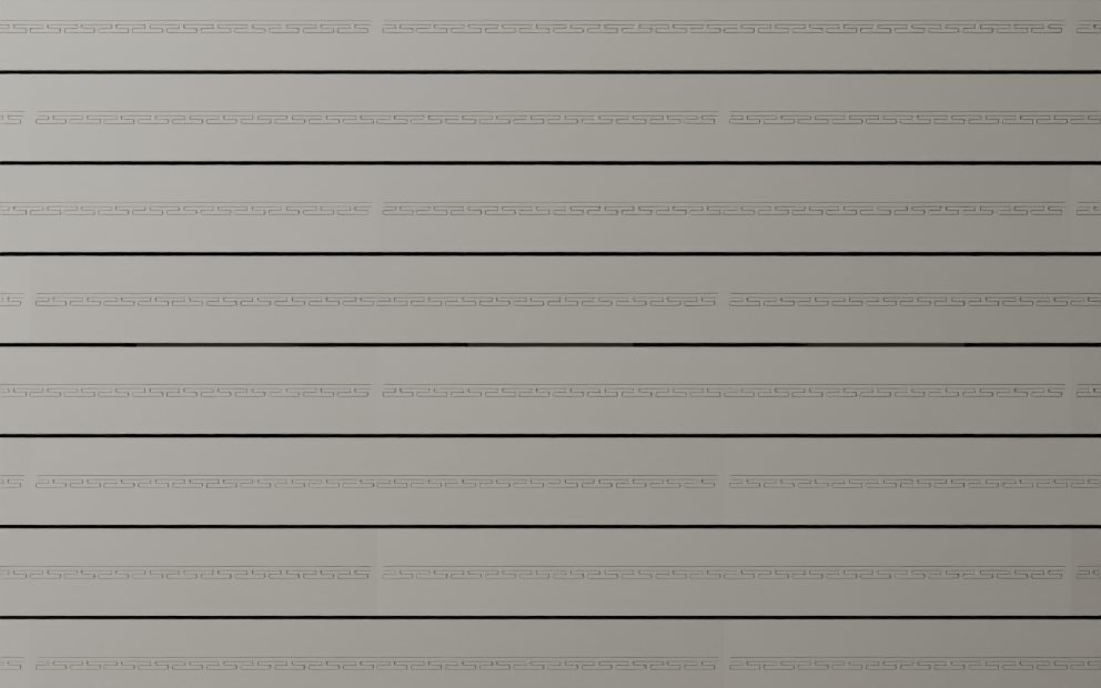 Vitruvian Wave wall face in running bond