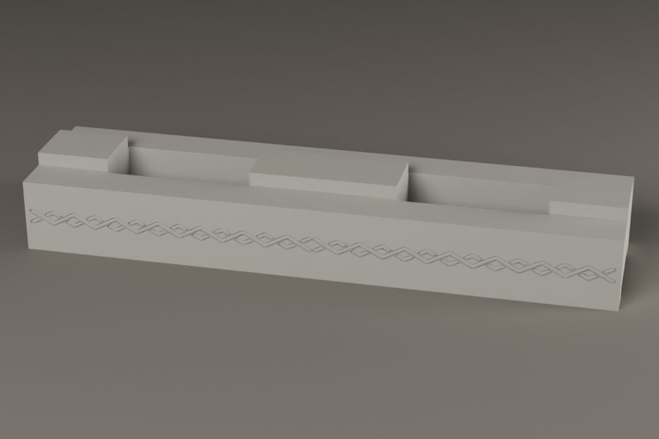 Rope Interlace, finished concrete brick