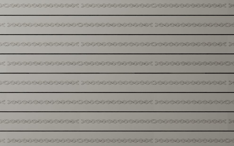Rope Interlace wall face in running bond