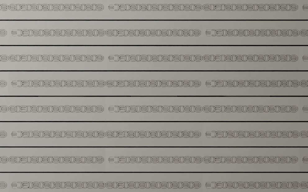 Coin Chain wall face in running bond