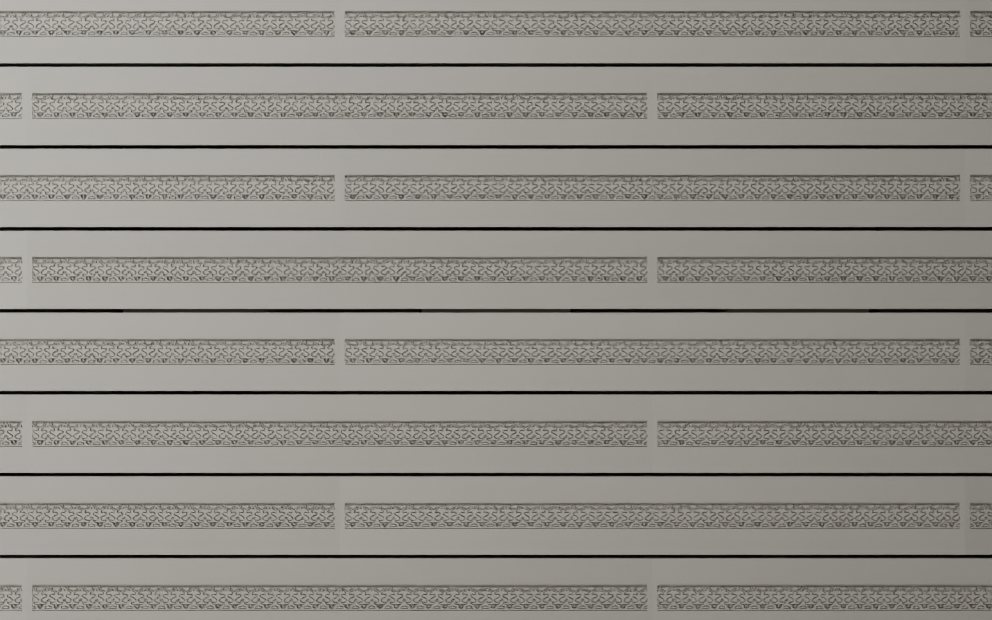 Arabesque Lattice wall face in running bond