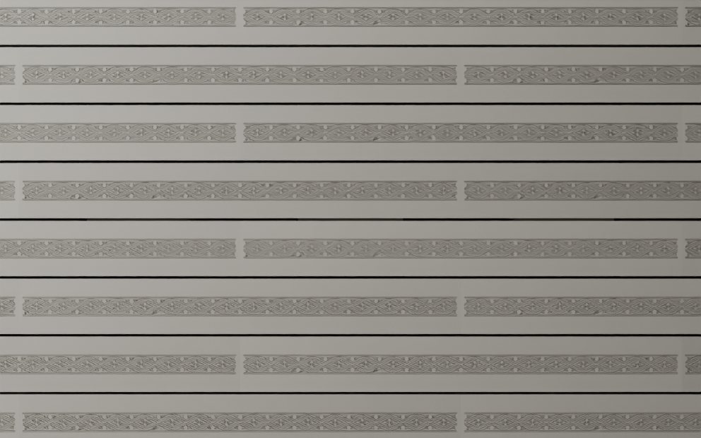 Diamond Trellis wall face in running bond