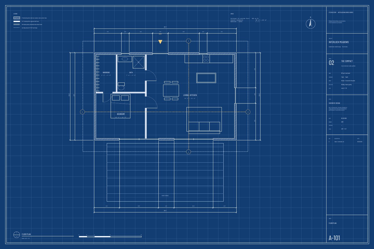 The Compact, floor plan drawing