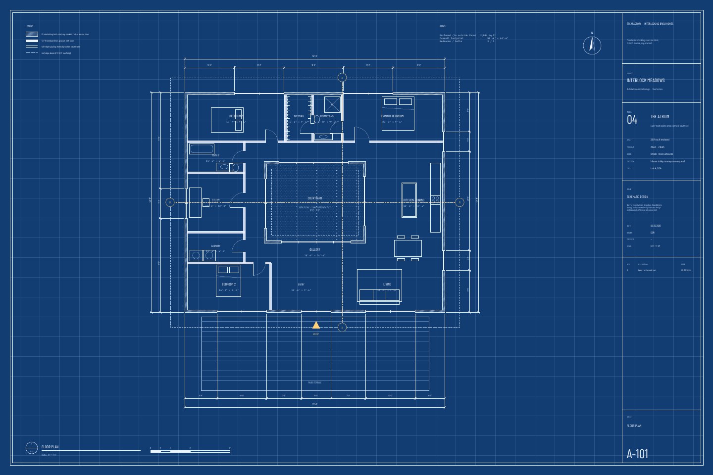 The Atrium, floor plan drawing