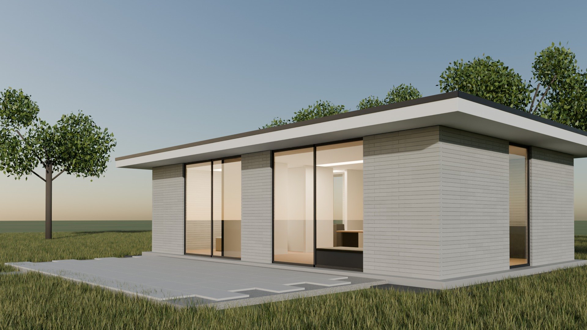 The Compact, late-afternoon exterior