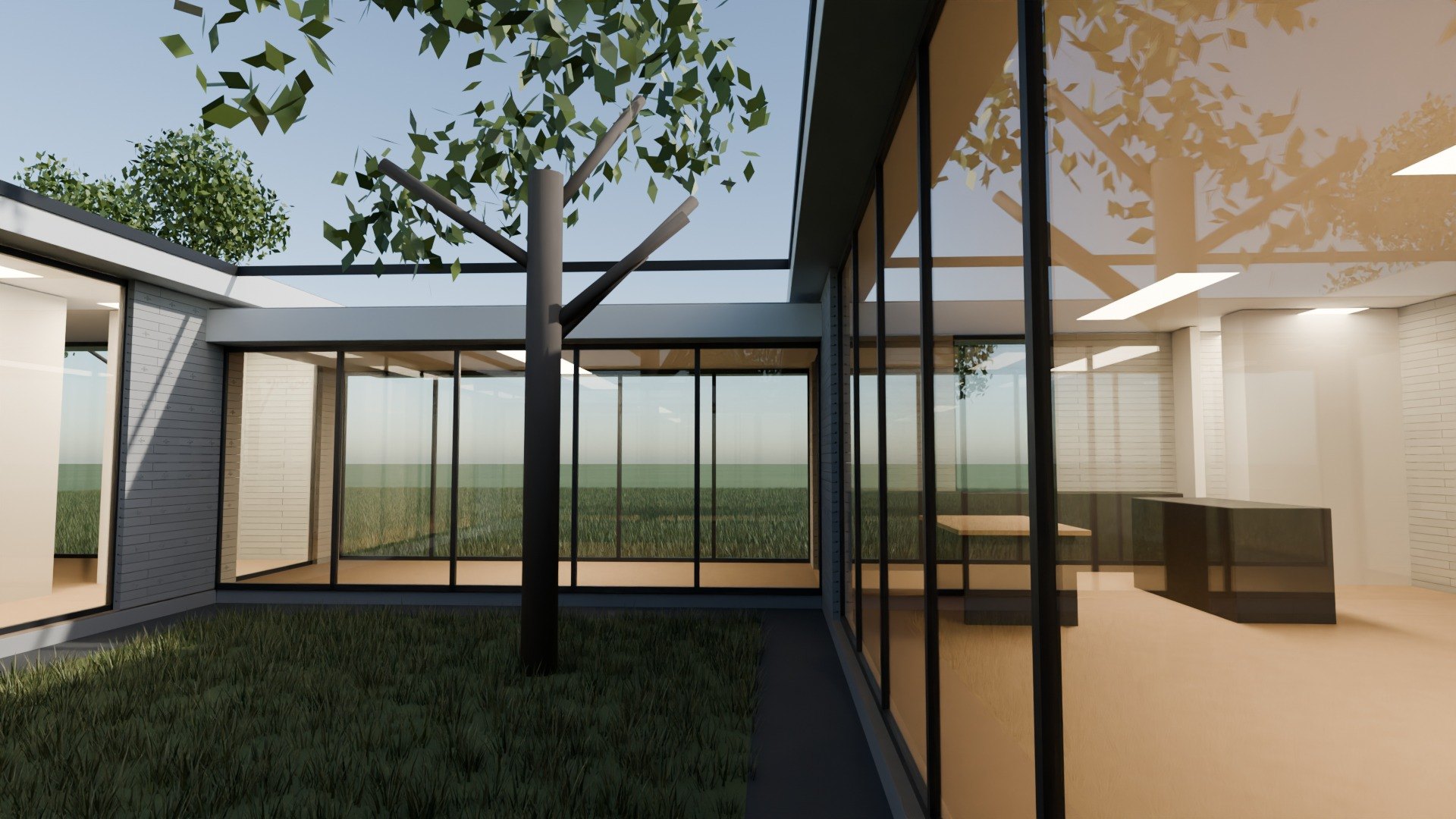The Twin Courtyard, inside the courtyard